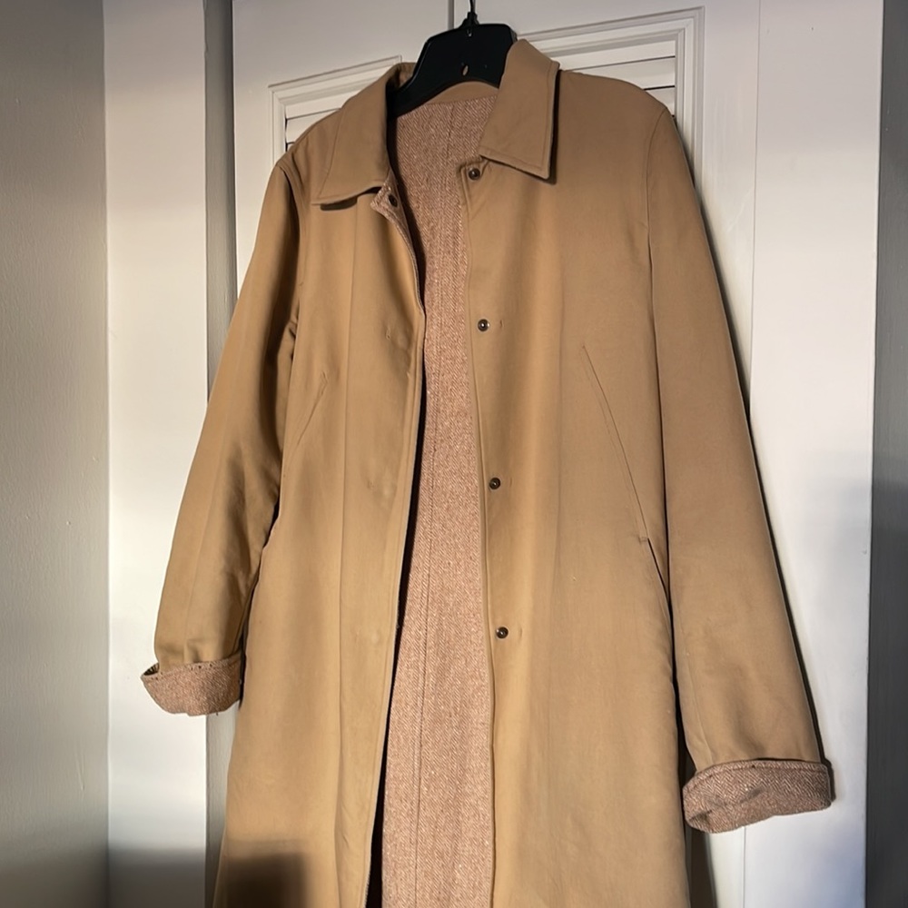 Vintage Anne Klein Wool Lined Overcoat Jacket